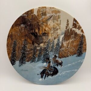 W.S. George Canyon of the Cat Plate Julie Kramer Cole Western Lodge Decor USA